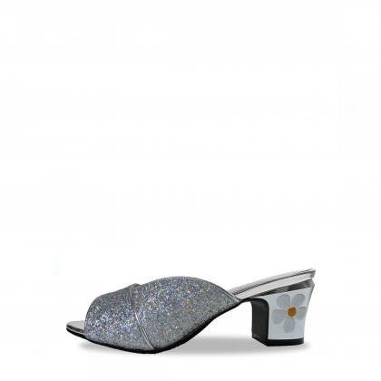 Jacquelee Amy Silver Low Heel