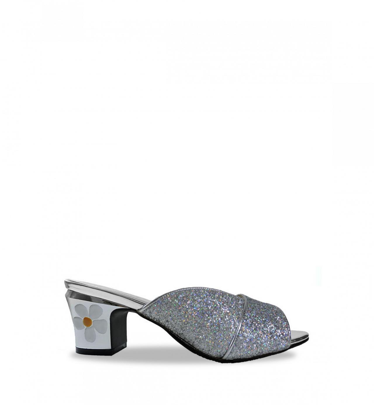 Jacquelee Amy Silver Low Heel